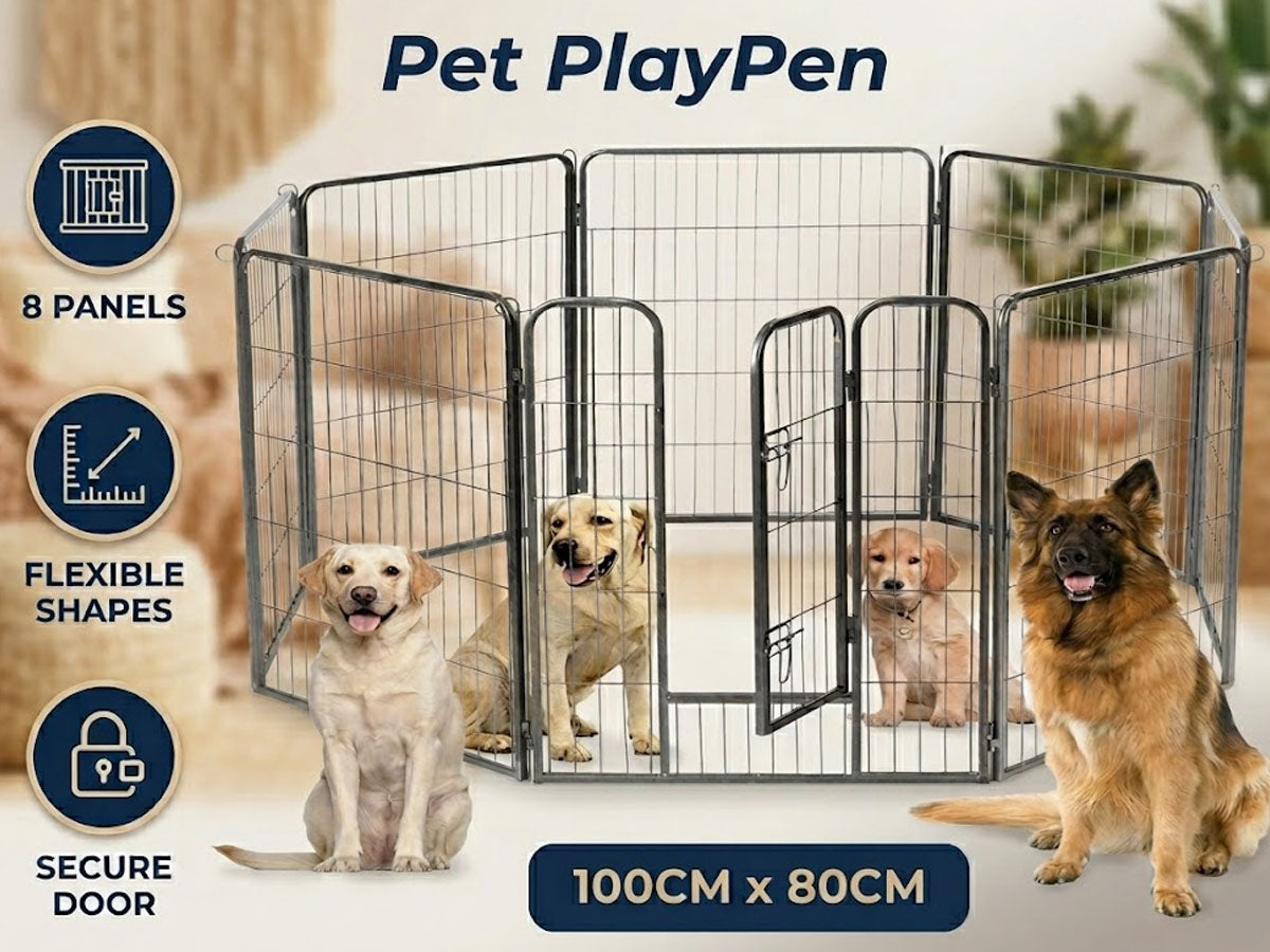 Dog Playpen Pet Play Pen 100CM