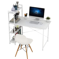 Thumbnail for Computer desk office table front view in white