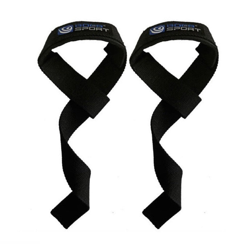 Weight lifting straps folded for storage