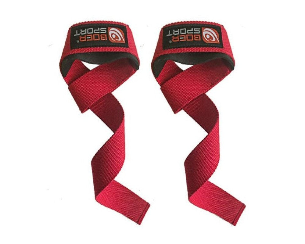 Weight lifting straps Red