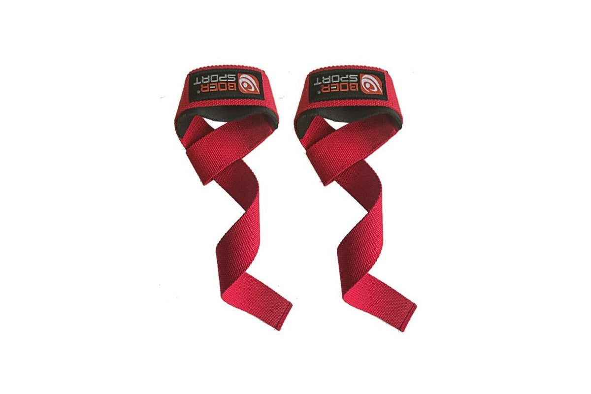 Weight lifting straps Red