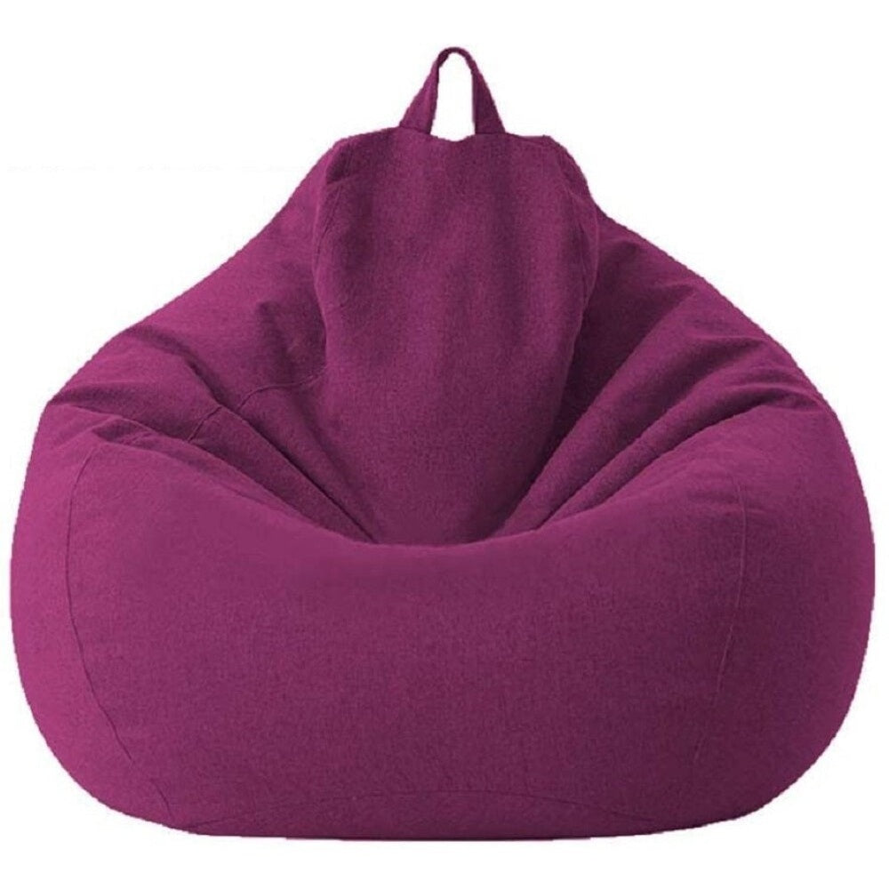 Purple beanbag cover 100x120cm front view