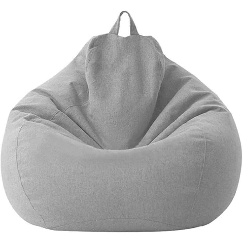Gray beanbag cover 100x120cm front view