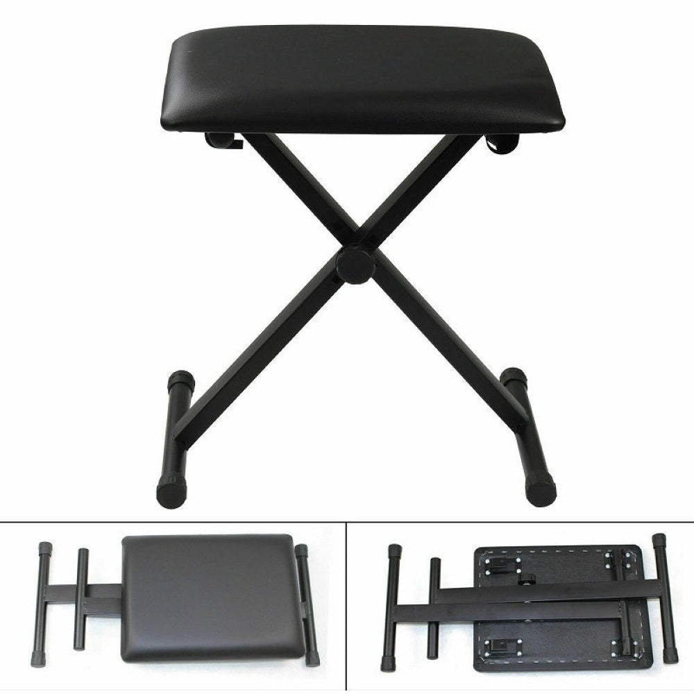Piano stool cushion showing comfortable padding