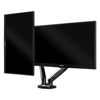 Thumbnail for Dual arm monitor stand hydraulic black aluminium alloy