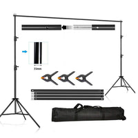 Thumbnail for Photography background stand full frame with backdrop attached