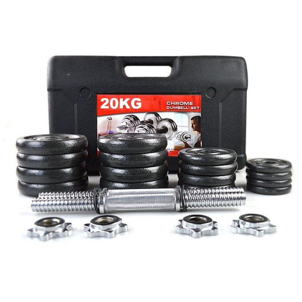 Adjustable dumbbell with 125kg plates