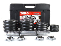 Thumbnail for Adjustable Pair Total 20Kg Dumbbell With Box 10KG Each