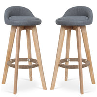 Thumbnail for Bar Stools Chair 360 Degree Swivel gray