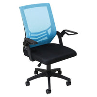 Thumbnail for Office chair mesh back black and blue