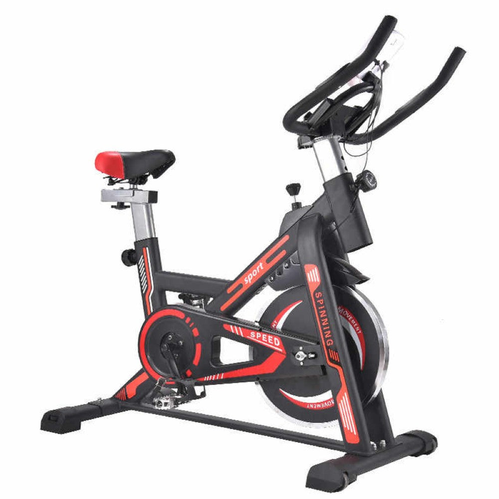 Exercise bike pedals with secured straps
