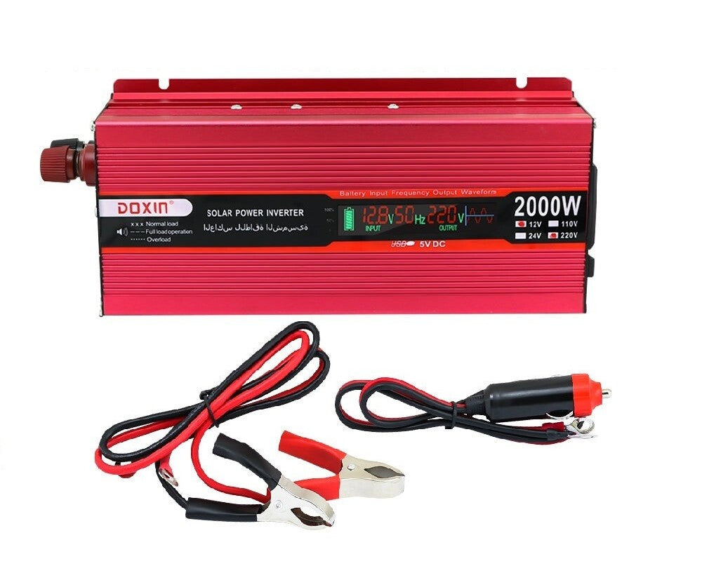 Power inverter compact size 27 by 11 centimetres