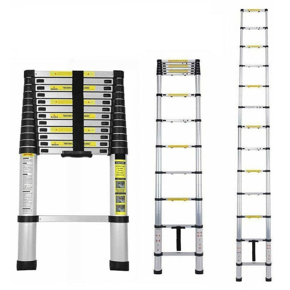 32m telescopic ladder fully extended indoors