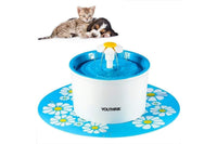 Thumbnail for Side view showing USB cable connection for pet water fountain