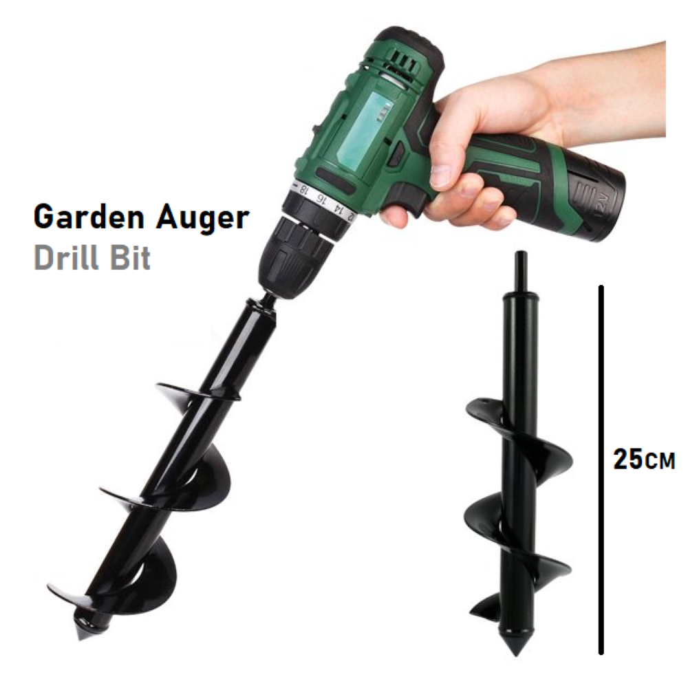 Garden auger for loosening soil