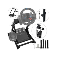 Thumbnail for Gaming Racing Simulator Wheel Stand - Black