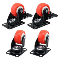 Thumbnail for Caster wheels locking brake engaged