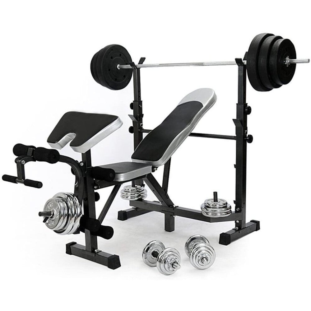 Weight bench with assembly materials included