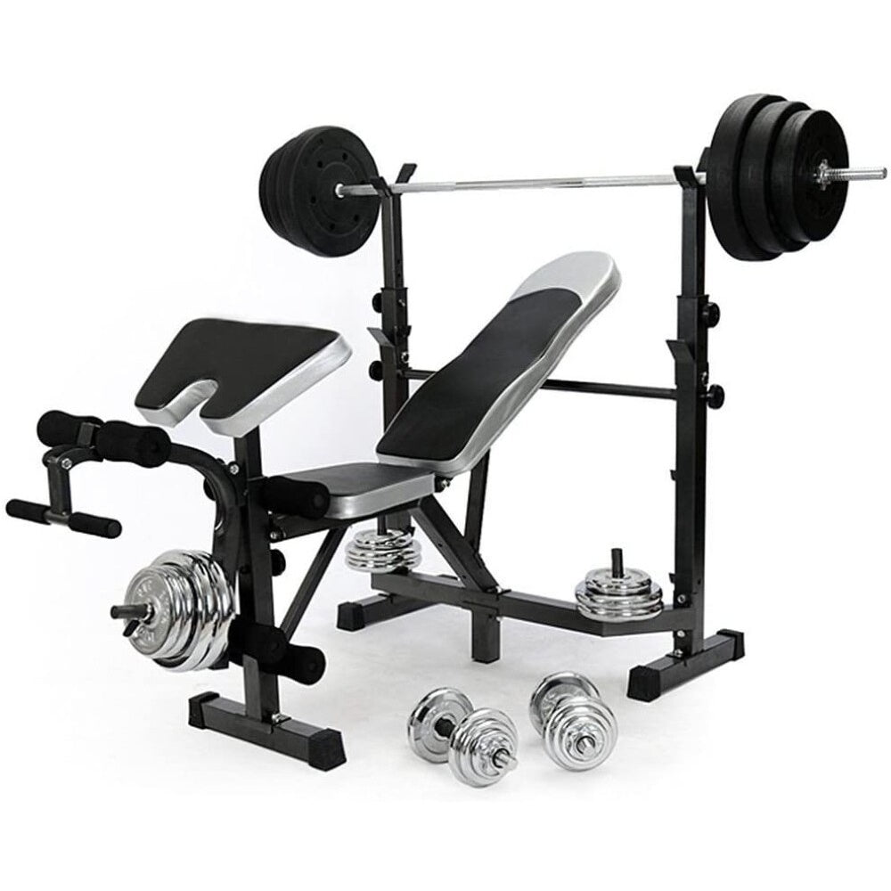 Weight bench compact design for home gym