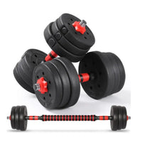 Thumbnail for Adjustable dumbbells 2x15kg with rubber coating