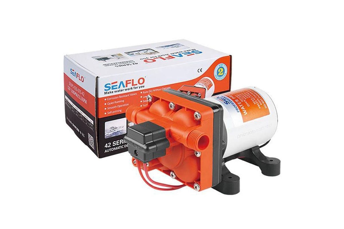 SEAFLO pump running quietly