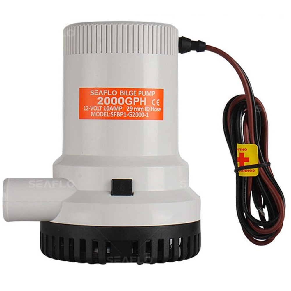 SEAFLO water bilge pump 2000GPH with black casing
