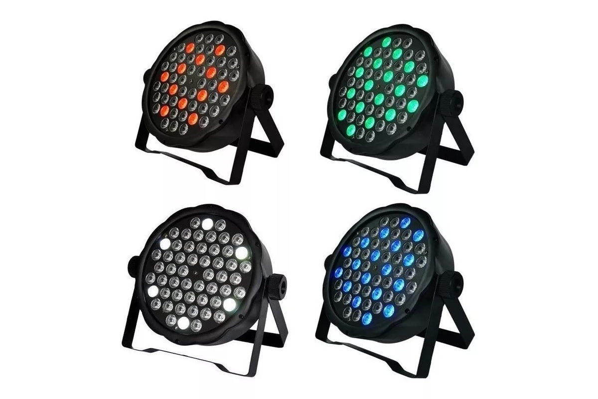 LED stage light disco party light front view black plastic