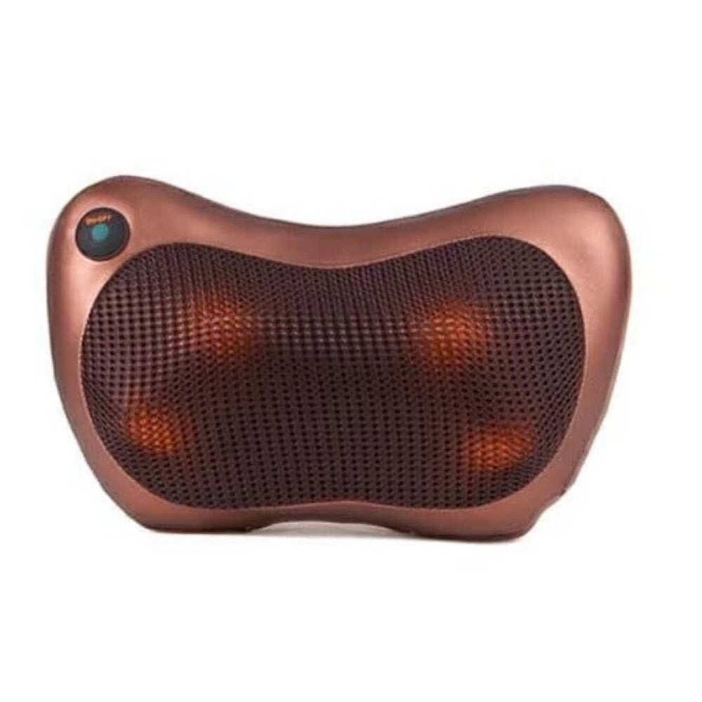Shiatsu body massage pillow with 4 rotating heads