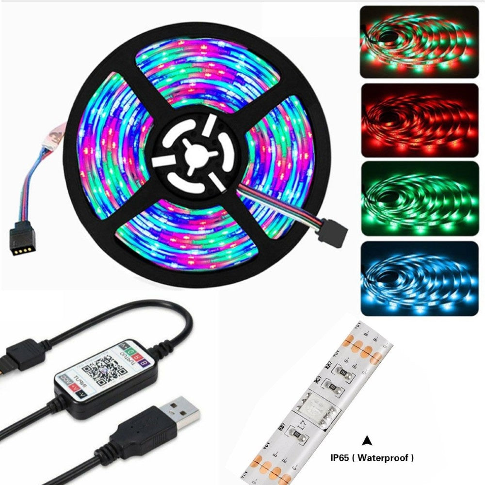 LED strip light USB power connection