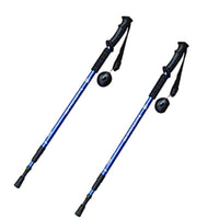 Thumbnail for Trekking poles pair blue aluminium with EVA foam handles