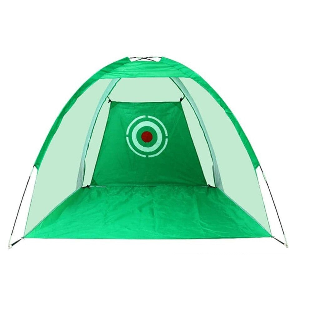 Golf hitting net practice net 3m front view with wide green opening
