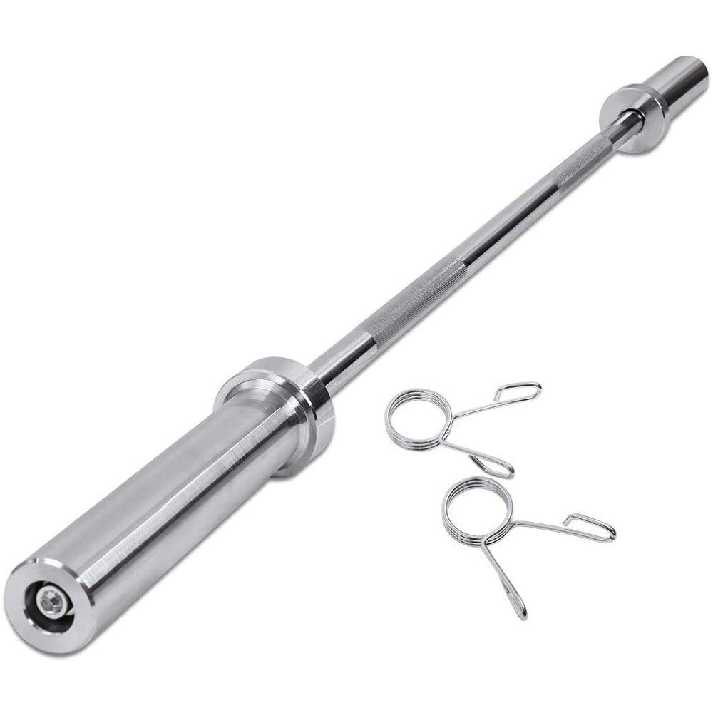 Olympic barbell bar 150cm full length chrome finish