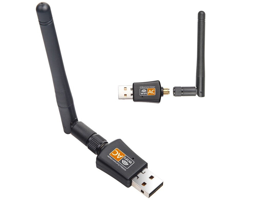 Dual Band USB WiFi Adapter Dongle Wireless Network Laptop Antenna 2.4G 5G