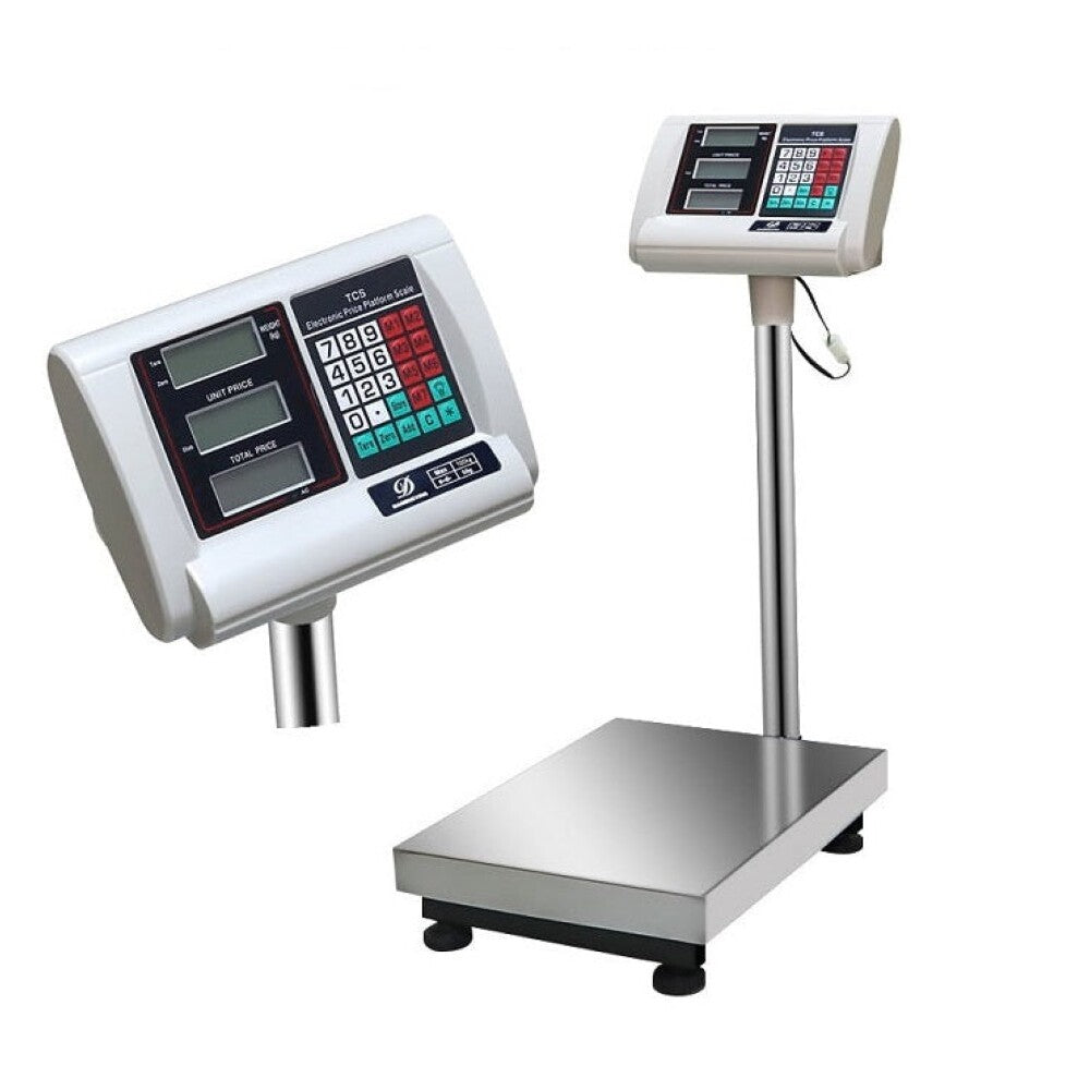 Digital platform scale electronic scale 200kg silver stainless steel