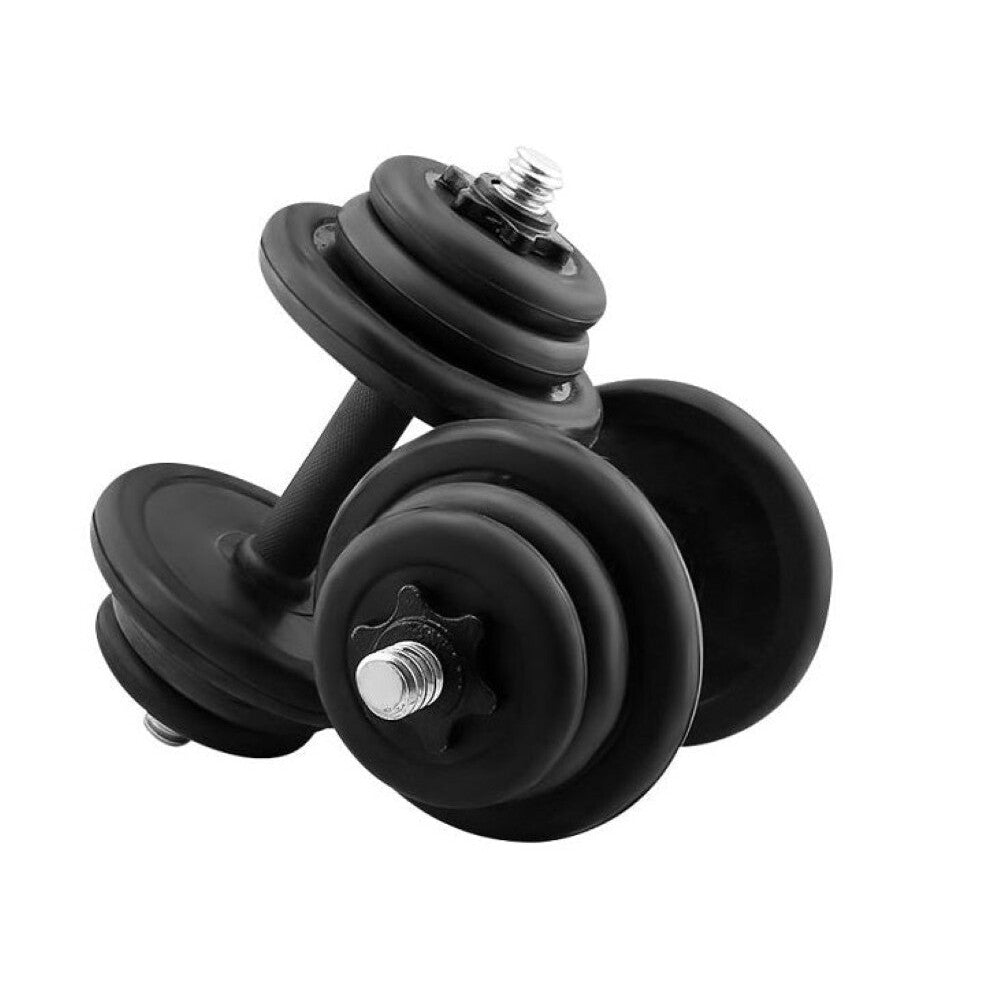 Dumbbells set 10kg pair with adjustable weight plates