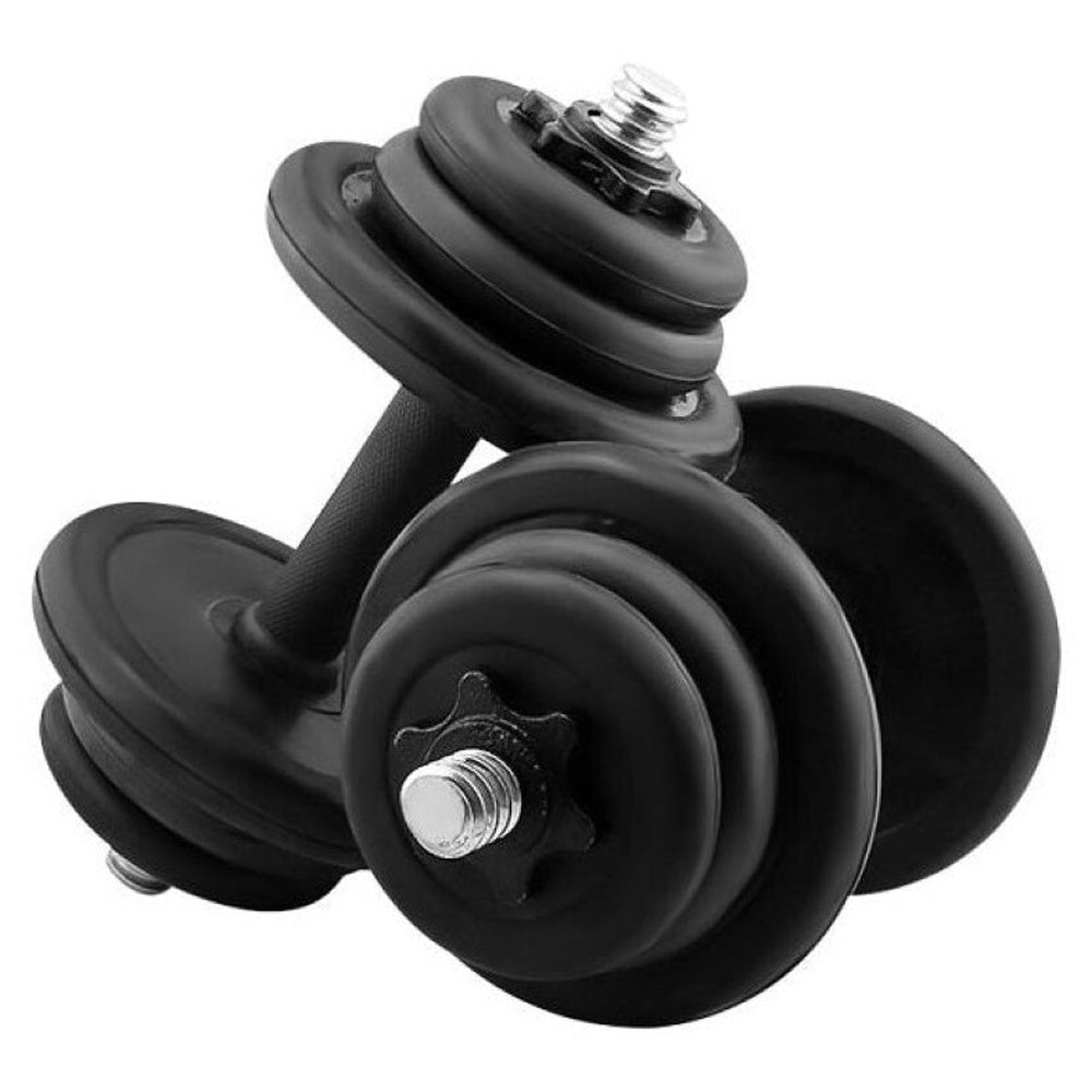 Dumbbells set 10kg packaging with two 5kg dumbbells
