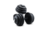 Thumbnail for Dumbbells with slide and lock adjustment system