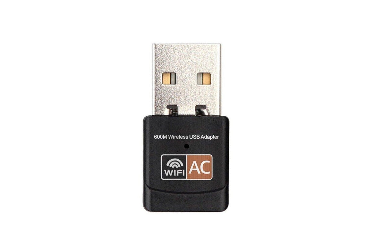 Close-up of USB Wifi adapter with metal and plastic
