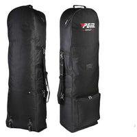 Thumbnail for Golf travel bag with wheels black nylon front view