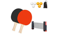 Thumbnail for Close-up of ping pong balls included in racket set