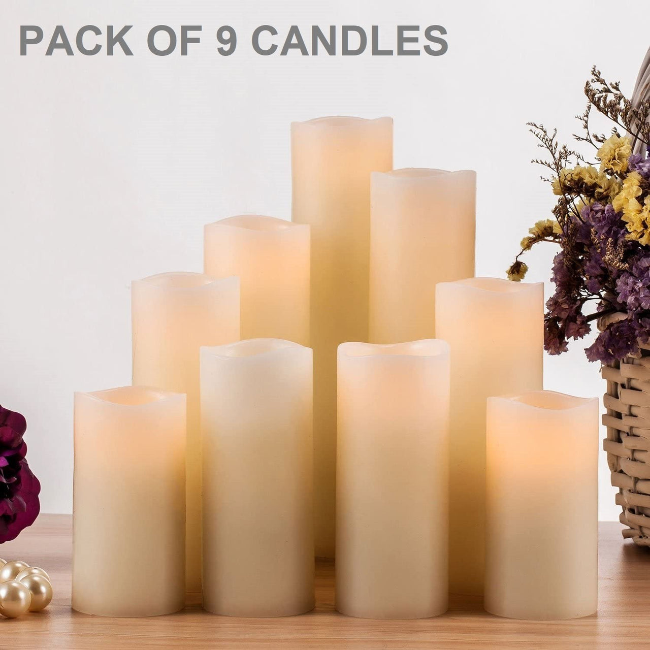 Flickering Candle Flame Led Flameless Wax Mood Candle Battery Operated Safe