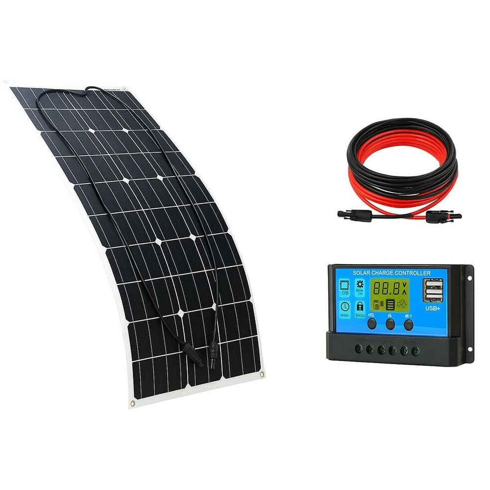 120W flexible solar panel kit top view