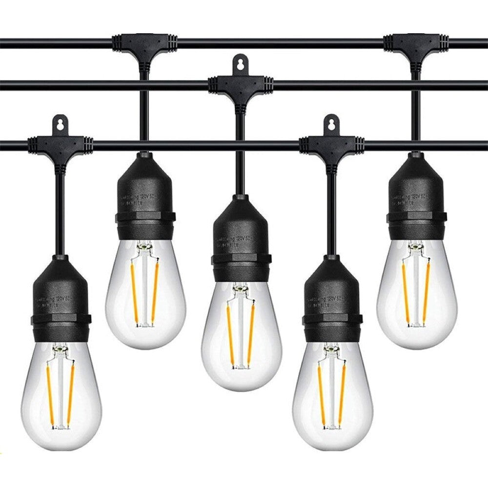 Outdoor Festoon Light String Lights 15M 15 LED Bulbs