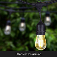 Thumbnail for Outdoor Festoon Light String Lights 15M 15 LED Bulbs