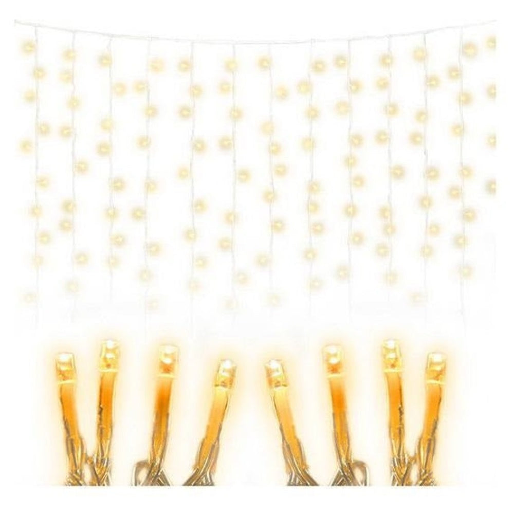 Curtain lights with PVC and plastic build