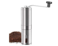 Thumbnail for Coffee grinder stainless steel exterior with hand crank