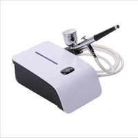 Thumbnail for Air brush compressor kit white mini portable