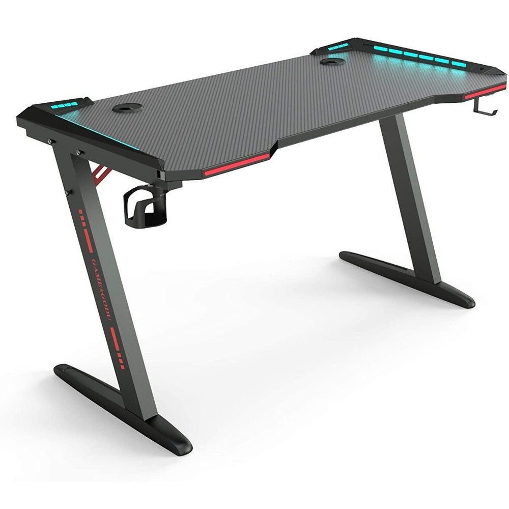 Gaming Desk Table Computer Desk RGB Light 120cm