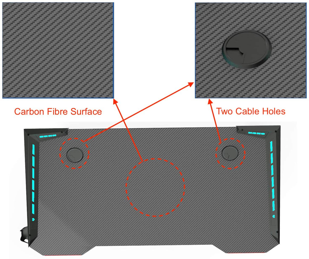 Gaming Chair With Gaming Desk Table