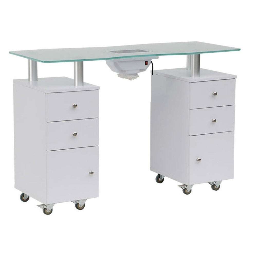 Manicure table with fan stable 20mm panel design